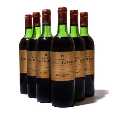 Lot 118 - 6 bottles 1970 Ch La Tour Haut Brion