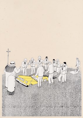 Lot 88 - BLU (Italian), 'Funeral', 2007