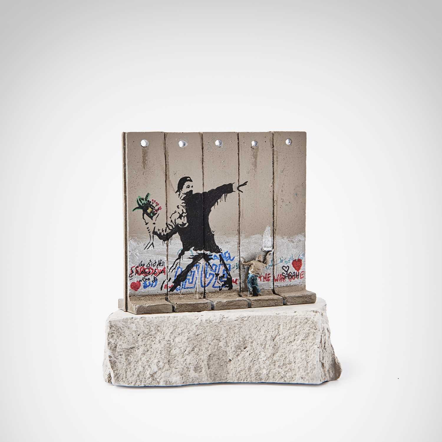 Lot 78 - Banksy (British 1974 -), 'Walled Off Hotel - Flower Thrower'