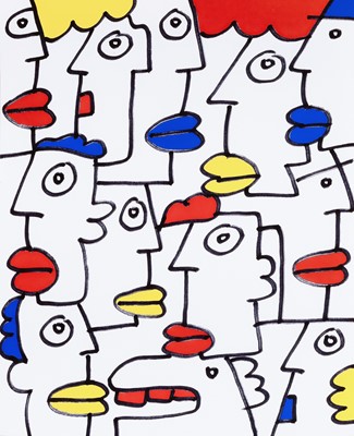 Lot 139 - Thierry Noir (French 1958-), 'Multi Noir', 2009