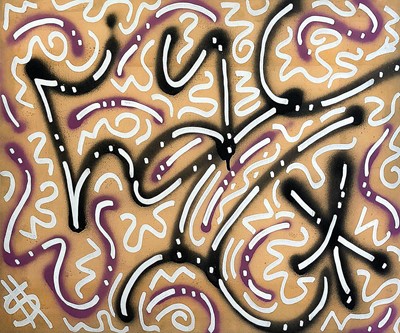 Lot 114 - LA2 (American 1967-), 'Golden Dollar Sign', 1998