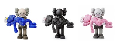 Lot 205 - Kaws (American 1974-), 'Gone (Black, Brown & Grey)', 2019