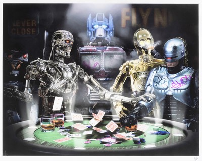 Lot 34 - JJ Adams (British 1978-), 'Droids Playing Poker'