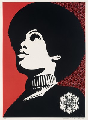 Lot 104 - Shepard Fairey (American 1970-), 'Panther Power', 2007
