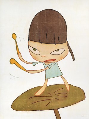 Lot 34 - Yoshitomo Nara (Japanese 1959-), 'Marching On A Butterbur Leaf', 2019