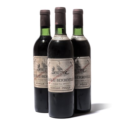 Lot 130 - 8 bottles 1971 Ch Beychevelle