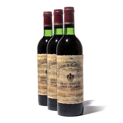 Lot 65 - 12 bottles 1978 Ch Canon la Gaffeliere