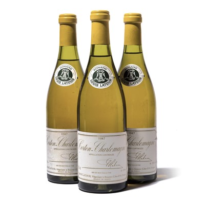 Lot 193 - 12 bottles 1987 Corton-Charlemagne L Latour