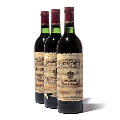 Lot 64 - 12 bottles 1978 Ch Canon la Gaffeliere
