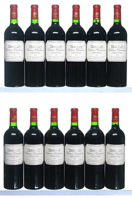 Lot 322 - 12 bottles 2000 Ch Chadenne