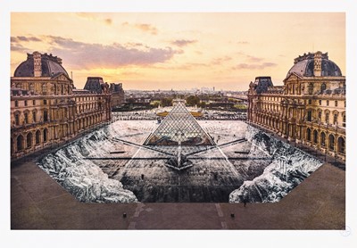 Lot 125 - JR (French 1983-), 'JR au Louvre, 29 mars 2019, 19h01', 2019