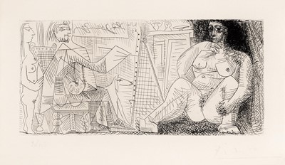 Lot 102 - Pablo Picasso (Spanish 1881-1973), 'Le Peintre et son Modele', 1963
