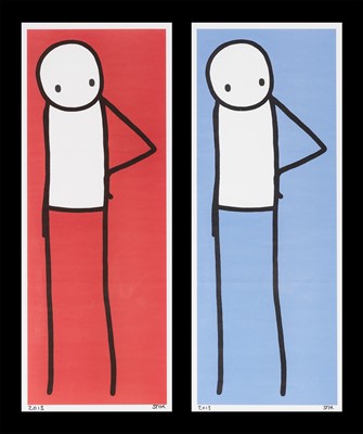 Lot 79 - Stik (British 1979-), 'Hip (Blue & Red)', 2013