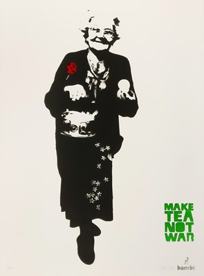 Lot 35 - Bambi (British 1982-), 'Make Tea Not War', 2013