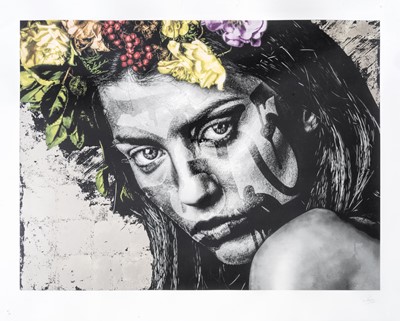 Lot 119 - Snik (British Duo), 'Cold Tenderness (Gold Leaf)', 2020