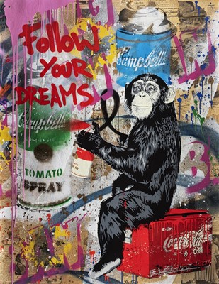 Lot 195 - Mr Brainwash (French 1966-), 'Follow Your Dreams', 2019