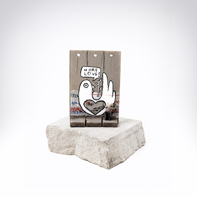 Lot 59 - Banksy (British 1974-), Walled Off Hotel - Three-Part Souvenir Wall Section (More Love)