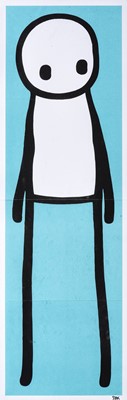 Lot 116 - Stik (British 1979-) ‘Standing Figure (Book) (Teal)', 2015