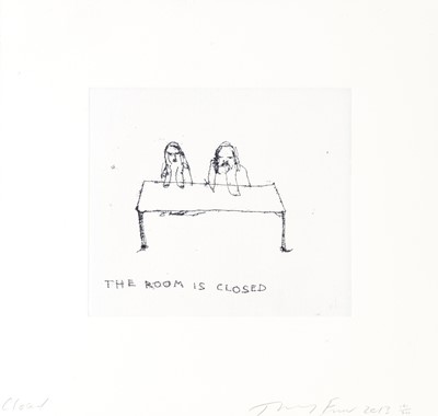 Lot 49 - Tracey Emin (British 1963-), 'Closed', 2013