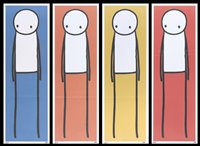 Lot 501 - Stik (British), 'Standing Figure', 2013, a full set of four