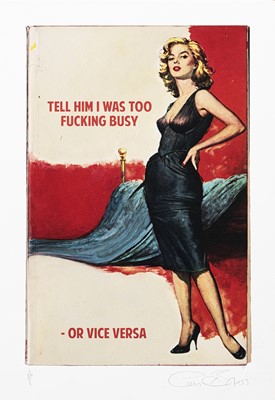 Lot 14 - Connor Brothers (British Duo), 'Tell Him I Was Too Fucking Busy - Or Vice Versa', 2017