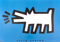 Lot 59 - Keith Haring (American 1958-1990), ‘See No Evil, Hear No Evil, Speak No Evil, Radiant Baby & Dog’