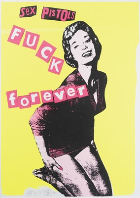 Lot 86 - Jamie Reid (British 1947-), 'Sex Pistols Fuck Forever', 1997
