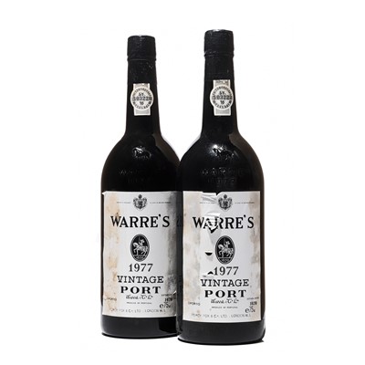 Lot 10 - 2 bottles 1977 Warre
