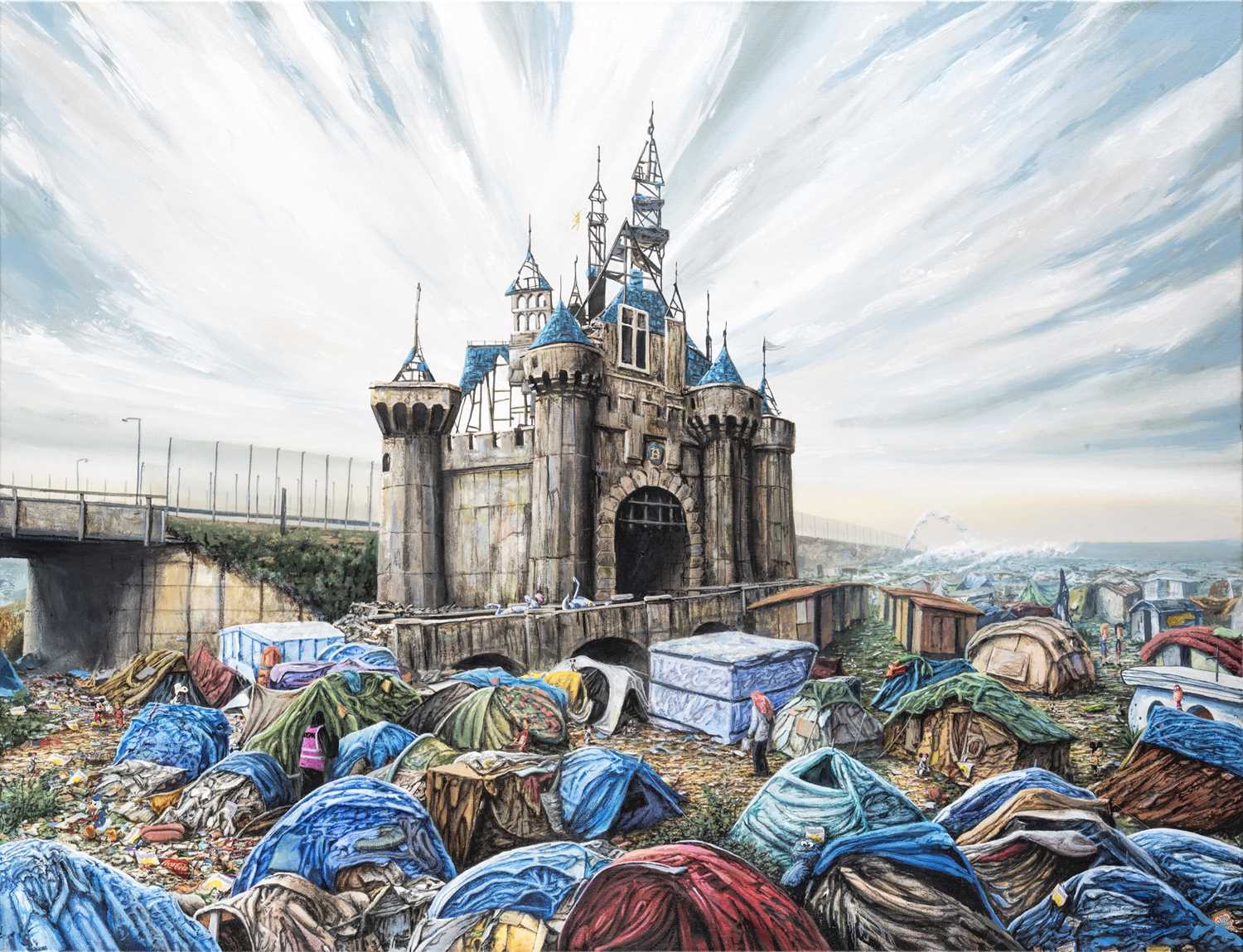 絵画 Jeff Gillette/Dismaland Lot 151 - Jeff Gillette (American 1959-) 'Dismaland