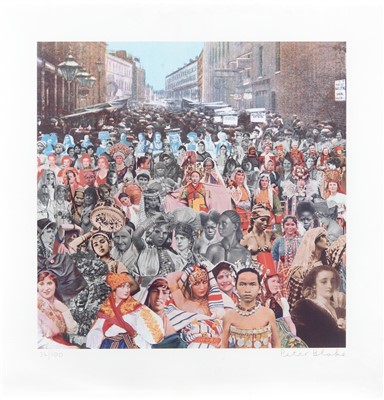 Lot 348 - Peter Blake (British b.1932), 'Petticoat Lane - One Hundred Women', 2012