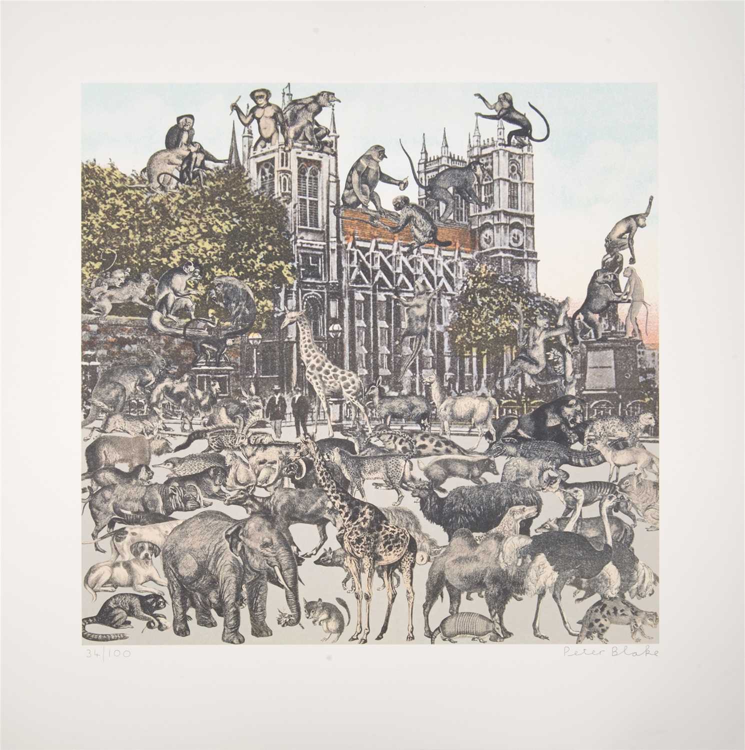 Lot 410 - Peter Blake (British b.1932), 'Westminster Abbey - Anamalia', 2012