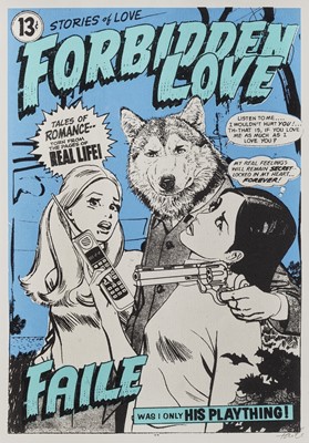Lot 81 - Faile  (Collaboration), 'Forbidden Love', 2008