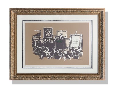Lot 220 - Banksy (British 1974-), 'Morons (Sepia)', 2007