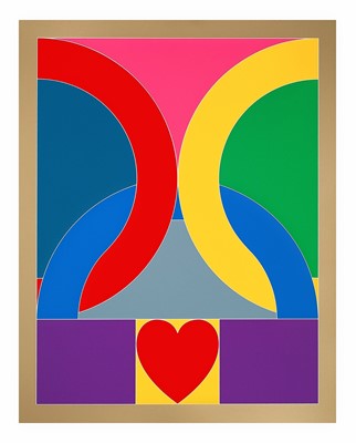 Lot 162 - Peter Blake (British 1932-), 'Olympic Symbol', 2020