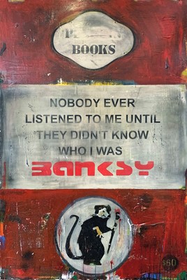 Lot 148 - James McQueen (British 1977-), 'Nobody Ever Listened To Me Until They Didn't Know Who I Was', 2019