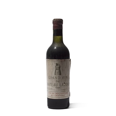 Lot 19 - 1 half-bottle 1925 Ch Latour