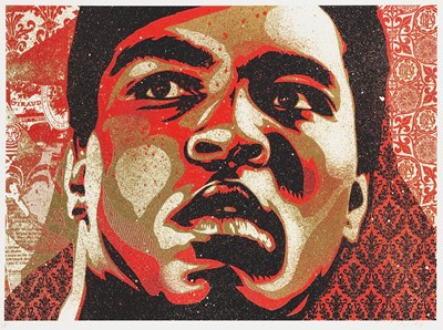 Lot 129 - Shepard Fairey (American 1970-), 'Muhammad Ali', 2006