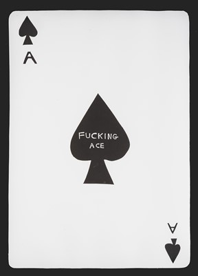 Lot 148 - David Shrigley (British 1968-), 'Fucking Ace (Linocut)', 2019