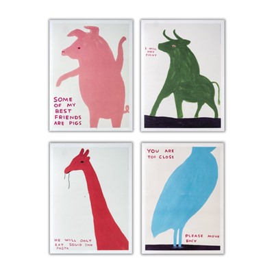 Lot 64 - David Shrigley (British 1968-), 'Animal Series', 2020
