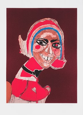 Lot 163 - Tschabalala Self (American 1990-), 'Choker', 2017