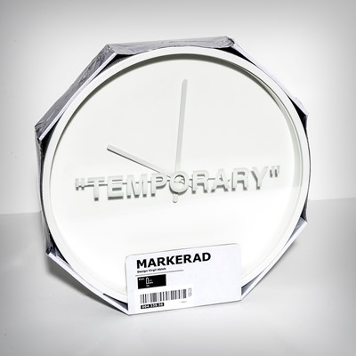 Lot 62 - Virgil Abloh (American 1980-), 'Ikea Markerad Temporary Wall Clock', 2019