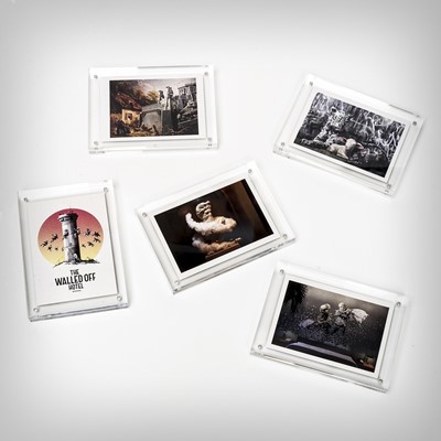 Lot 70 - Banksy (British 1974-), 'Walled Off Hotel Postcard Set (5 works)', 2019