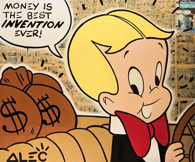 Lot 165 - Alec Monopoly (American 1986-), 'Money Is The Best Invention Ever!', 2017