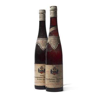 Lot 68 - 2 bottles 1945 Geisenheimer Rothenberg Riesling Auslese