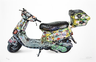 Lot 181 - Invader (French 1969-), 'Scooter', 2015