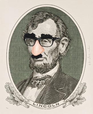 Lot 102 - Mr. Brainwash (French 1966-), 'Incognito (Lincoln)', 2019