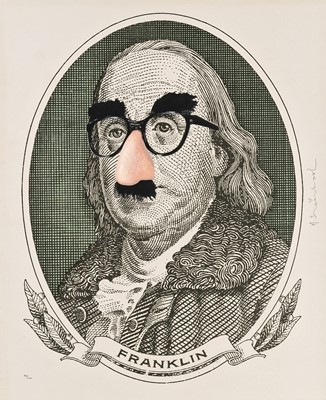 Lot 100 - Mr. Brainwash (French 1966-), 'Incognito (Franklin)', 2019