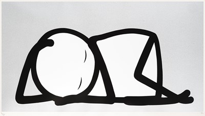 Lot 230 - Stik (British), 'Sleeping Baby (Silver)', 2015