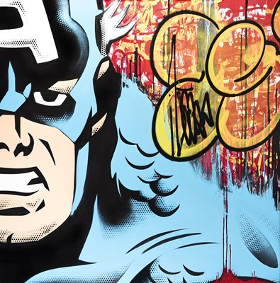 Lot 218 - Seen (American 1961-), 'Captain America', 2012