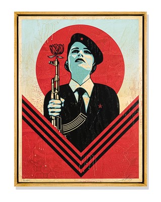 Lot 204 - Shepard Fairey (American 1970-), 'Peace Guard 2 (HPM)', 2016
